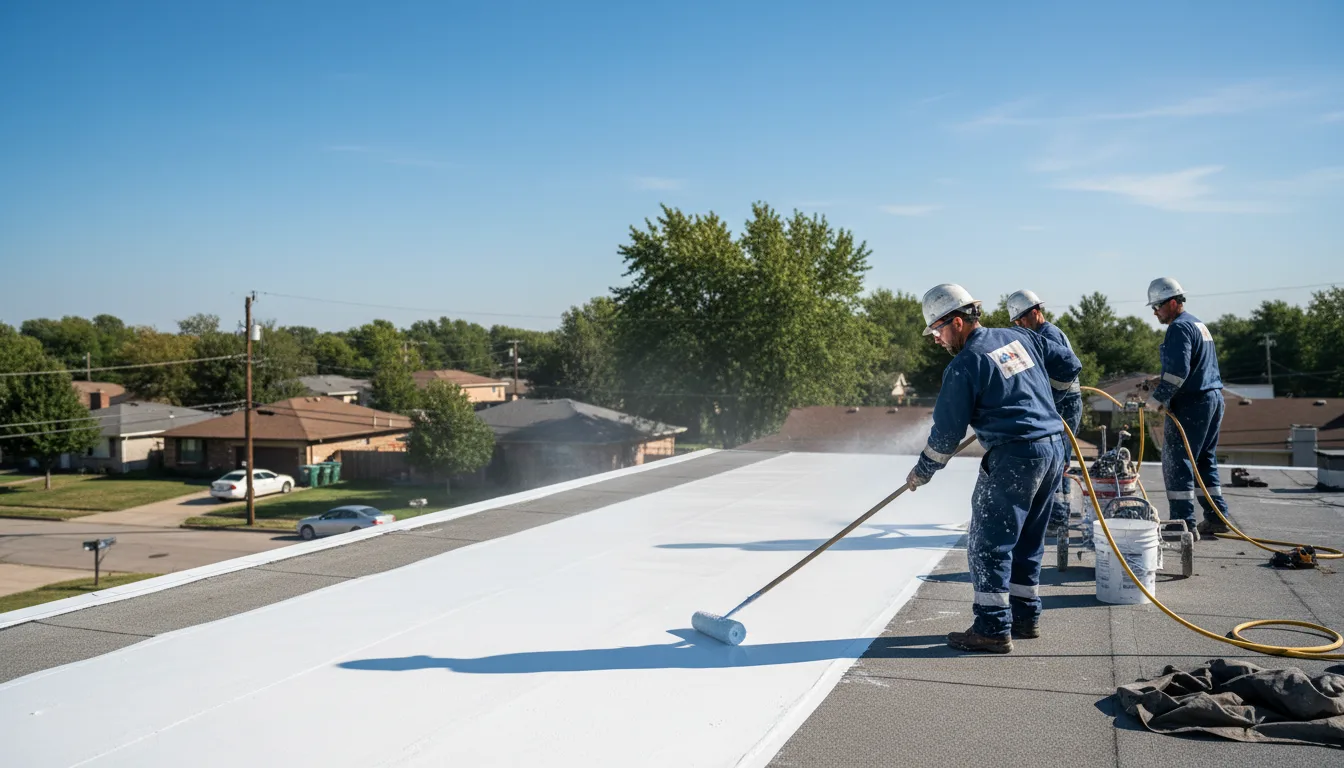 Commercial roof coating in Edon, OH near me